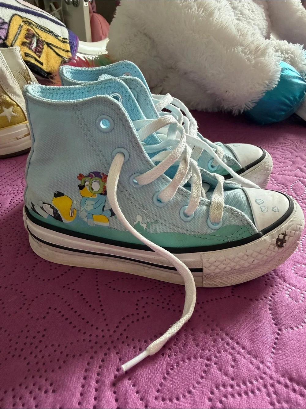 Girls Bluey Converse Platform